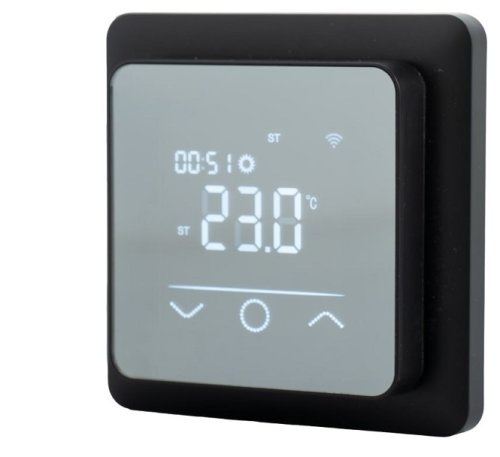 Терморегулятор Warmcoin W600i для рамок AtlasDesign 3.6кВт 16А черный фото Терморегулятор Warmcoin W600i для рамок AtlasDesign 3.6кВт 16А черный картинка